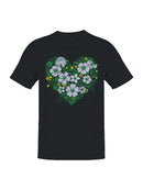 Floral Heart Graphic Men's T-shirt