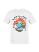 Smiling Earth on Fire Men's T-shirt