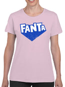 Officially Licensed Fanta Blue Logo Design Women's T-shirt