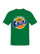 Officially Licensed Fanta Logo with Slogan Men's T-shirt