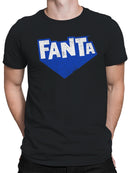 Officially Licensed Fanta Blue Logo Design Men's T-shirt
