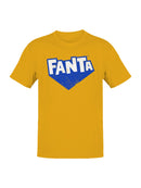 Officially Licensed Fanta Blue Logo Design Men's T-shirt