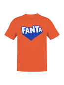 Officially Licensed Fanta Blue Logo Design Men's T-shirt