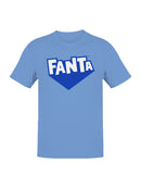 Officially Licensed Fanta Logo in Blue Men's T-shirt