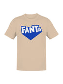 Officially Licensed Fanta Logo in Blue Men's T-shirt