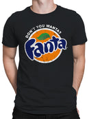 Officially Licensed Fanta Retro Logo Design Men's T-shirt