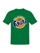 Officially Licensed Fanta Retro Logo Design Men's T-shirt