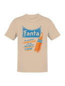 Officially Licensed Fanta Retro Orange Drink Advertisement Men's T-shirt