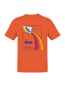 Officially Licensed Fanta Retro Advertisement with Rainbow Pour Men's T-shirt