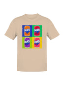 Officially Licensed Fanta Pop Art Style Cans Men's T-shirt