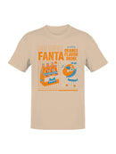 Officially Licensed Fanta Retro Orange Drink Poster Men's T-shirt