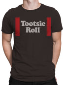 Officially Licensed Tootsie Roll Classic Vertical Logo Men's T-shirt