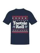 Officially Licensed Tootsie Roll Festive Christmas Sweater Design Men's T-shirt