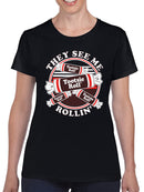 Officially Licensed Tootsie Roll Fun Design Women's T-shirt