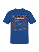 Officially Licensed Tootsie Roll Anatomy: A Sweet Delight Women's T-shirt