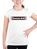 Officially Licensed Tootsie Roll Logo Design Youth's T-shirt
