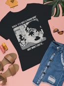 Cartoon Confrontation Gone Wrong Women's T-shirt