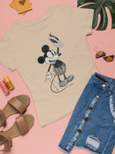 Vintage Cartoon Mouse Art Women's T-shirt