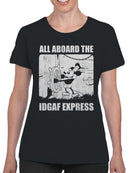 Vintage Cartoon Attitude Ride Women's T-shirt