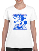 Retro Steamboat Willie Design Women's T-shirt