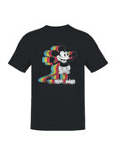 Retro Cartoon Vibes with Rainbow Men's T-shirt