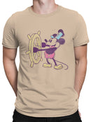 Retro Cartoon Steamboat Adventure Men's T-shirt