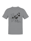 Vintage Cartoon Mouse at the Helm Men's T-shirt