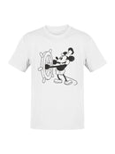 Vintage Cartoon Mouse at the Helm Men's T-shirt