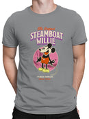 Classic Steamboat Cartoon Icon Men's T-shirt