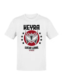 Officially Licensed Legends Of Lucha Libre Silver Mask Emblem on Red Circle Men's T-shirt