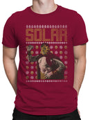 Officially Licensed Legends Of Lucha Libre Festive Luchador Holiday Design Men's T-shirt