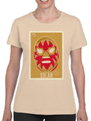 Officially Licensed Legends Of Lucha Libre Vibrant Luchador Mask Art Women's T-shirt