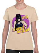 Officially Licensed Legends Of Lucha Libre Unstoppable Force: Keyra Masked Women's T-shirt