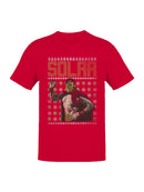 Officially Licensed Legends Of Lucha Libre Festive Luchador Holiday Design Women's T-shirt