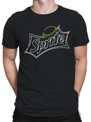 Officially Licensed Sprite Refreshing Citrus Beverage Logo Men's T-shirt