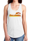 Sunset Beach Logo Design Women's Racerback Tank