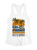 Tropical Wave Logo Design Women's Racerback Tank