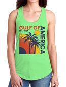 Tropical Gulf of America Logo Women's Racerback Tank