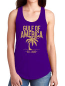Gulf of America Logo Design Women's Racerback Tank