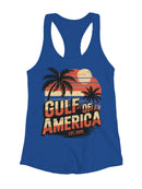 Gulf of America Vintage Sunset Women's Racerback Tank