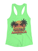 Vintage Gulf of America Design Women's Racerback Tank