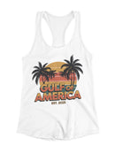 Vintage Gulf of America Design Women's Racerback Tank