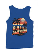 Gulf of America Vintage Sunset Men's Tank Top