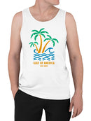 Tropical Logo for Gulf of America Men's Tank Top