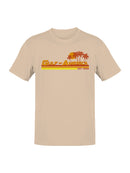 Sunset Beach Logo Design Men's T-shirt