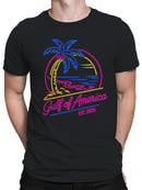 Neon Tropical Paradise Illustration Men's T-shirt
