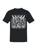Raccoon Punk Rock Concert Illustration Men's T-shirt