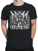 Raccoon Punk Rock Concert Illustration Men's T-shirt