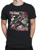 Rebellious Punk Rock Guitarist Men's T-shirt