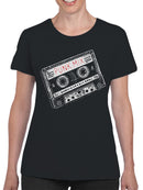 Retro Punk Mixtape Illustration Women's T-shirt